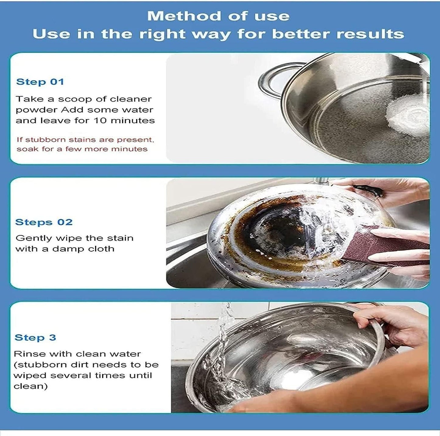 Foam Rust Remover Kitchen All-Purpose Cleaning Powder  (Buy 1 Get 1 Free)