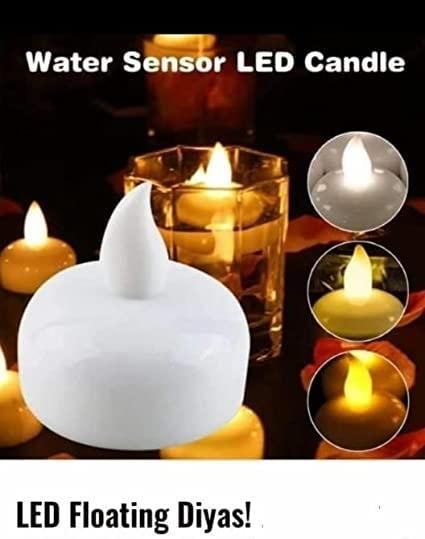 Floating Tealight Battery Operated Waterproof Lights Candles (Pack of 10)